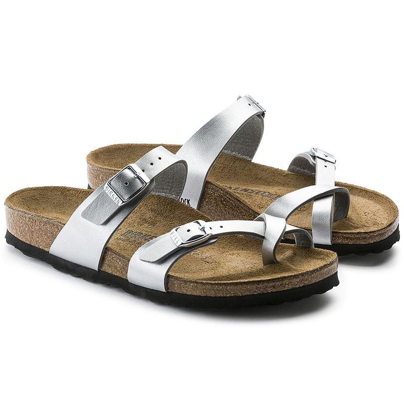 Birkenstock Birko-flor Mayari Dame Sølv | DK 404NWY